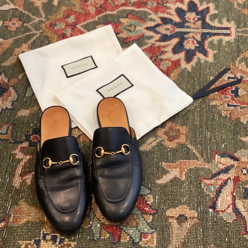 Gucci Princetown Loafer Slide Mules Sz 39